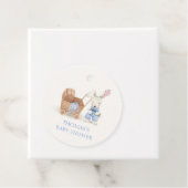 ミニマリストBohoベビーカーRabbit男の子ベイビーシャワー フェイバータグ (インサイチュ)