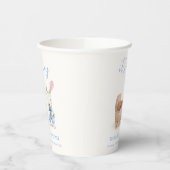 ミニマリストBohoベビーカーRabbit男の子ベイビーシャワー 紙コップ (左)