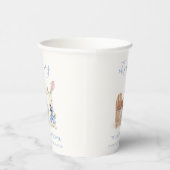 ミニマリストBohoベビーカーRabbit男の子ベイビーシャワー 紙コップ (右)