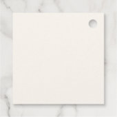 ミニマリストBoho冬のスノーフレーク赤ちゃんシャワー フェイバータグ (裏面)