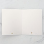 ミニマリストBoho冬の男の子の服ベビーシャワー サンキューカード (内部)