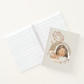 ミニマリストBoho女性アーストーンモノグラム ノートブック (内部)