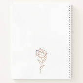 ミニマリストBoho女性アーストーンモノグラム ノートブック (裏面)