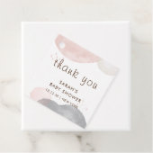 ミニマリストBoho水カラー抽象芸術ベビーシャワー フェイバータグ (インサイチュ)