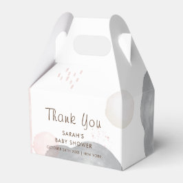 ミニマリストBoho水カラー抽象芸術ベビーシャワー フェイバーボックス