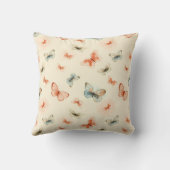 ミニマリストBoho水彩蝶 クッション (裏面)