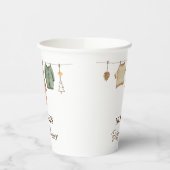 ミニマリストBoho男の子の服ベビーシャワー 紙コップ (左)