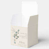 ミニマリストBoho金ゴールド緑のベビーシャワー フェイバーボックス (オープン)