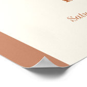 ミニマリストBoho Arch Sunshineベビーシャワーへようこそ ポスター (角)