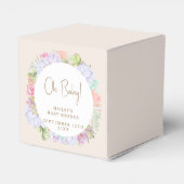 ミニマリストBoho Cactus砂漠の赤ちゃんシャワー フェイバーボックス (裏面サイド)