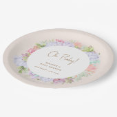 ミニマリストBoho Cactus砂漠Oh赤ちゃんシャワー ペーパープレート (アングル)