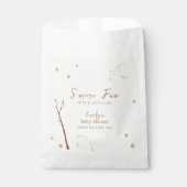 ミニマリストBoho S'moreおもしろいスターベビーシャワー フェイバーバッグ (正面)