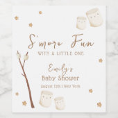 ミニマリストBoho S'moreおもしろいスターベビーシャワー ワインラベル (シングルラベル)