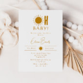 ミニマリストBoho Sunshine赤ちゃんシャワーああベビー! 招待状