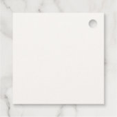 ミニマリストBoho Teddy Bearベビーシャワー フェイバータグ (裏面)