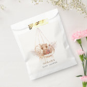 ミニマリストBoho Teddy Bear Pampasベビーシャワー フェイバーバッグ (封をした状態)