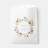 ミニマリストBoho Wildflower 結婚フローラ フェイバーバッグ (正面)