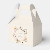 ミニマリストBoho Wildflower 結婚フローラ フェイバーボックス (裏面サイド)
