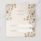 ミニマリストBoho Wildflower 結婚フローラ プレイスカード (外部開封)