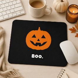 ミニマリストBOO. パンプキン - ミニマリストのハロウィン マウスパッド