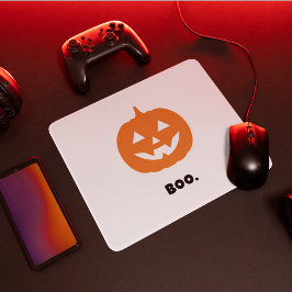 ミニマリストBOO. パンプキン - ミニマリストのハロウィン マウスパッド