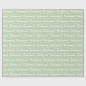 ミニマリストBridesmaidブラシスクリプトタイポグラフィ ラッピングペーパー (フラット)