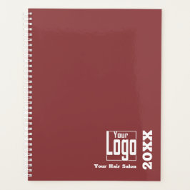 ミニマリストBurgundyホワイトスタイリストアポイントメント プランナー手帳