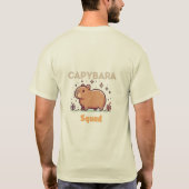 ミニマリストCapybaraシルエットTシャツ Tシャツ (裏面)