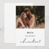 ミニマリストChanter提案書の写真カード 招待状 (正面/裏面)