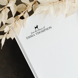 ミニマリストChihuahua犬のライブラリから、本 ラバースタンプ