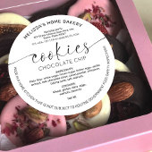 ミニマリストCookieラベルコテージベーカリーパッケージ ラウンドシール