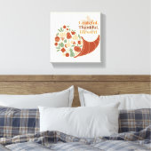 ミニマリストCornucopia Wall Art - Boho Thanksgiving キャンバスプリント (インサイチュ (寝室))