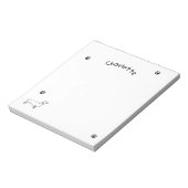 ミニマリストDachshund Art – あなたのテキスト、あなたのスタイル ノートパッド (回転)