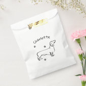 ミニマリストDachshund Art – あなたのテキスト、あなたのスタイル フェイバーバッグ (封をした状態)