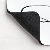 ミニマリストDachshund Art – あなたのテキスト、あなたのスタイル マウスパッド (コーナー)