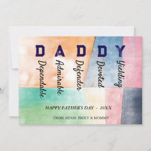 ミニマリストDADDY 父の日おめでとう カード