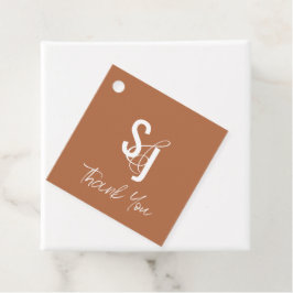 ミニマリストDark Terracottaありがとうござ結婚う フェイバータグ