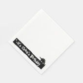 ミニマリストDino誕生日:ステゴサウルスデザイン スタンダードランチョンナプキン (角)