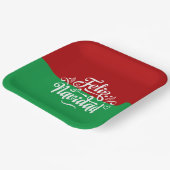 ミニマリストFeliz Navidadメリースペインのクリスマス ペーパープレート (傾斜あり)