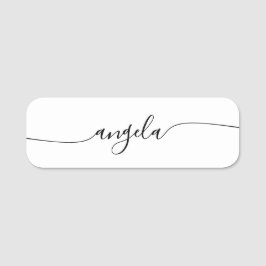 ミニマリストGlam中心の署名スクリプト 名札