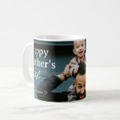 ミニマリストHappy Father's Day Daddy Photo コーヒーマグカップ (正面左)
