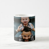 ミニマリストHappy Father's Day Daddy Photo コーヒーマグカップ (中央)