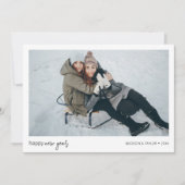 ミニマリストHappy New Yearの写真 シーズンカード (正面)