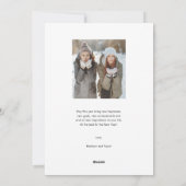 ミニマリストHappy New Yearの写真 シーズンカード (裏面)