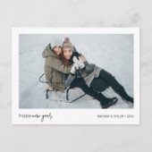 ミニマリストHappy New Yearの写真 シーズンポストカード (正面)