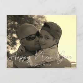 ミニマリストHappy New Years 2023セピアはがき ポストカード