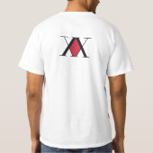 ミニマリストHunter x Hunter インスパイア "44" Tシャツ (裏面)