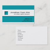 ミニマリストIの名刺のテンプレート 名刺 (正面/裏面)