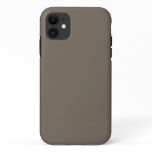 ミニマリストiPhoneケース ブラウン スリム保護