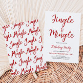 ミニマリストJingle+and+Mingleクリスマスパーティー 招待状